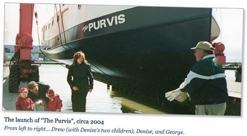 Photo: Launch of The Purvis, circa 2004.